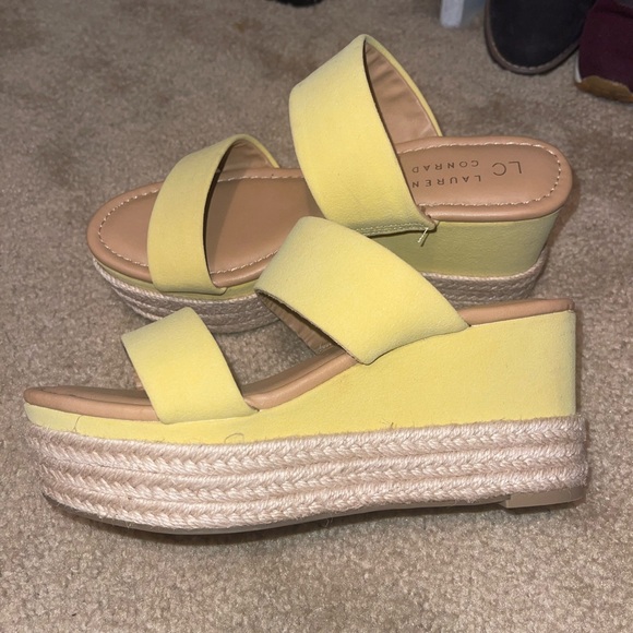 LAUREN CONRAD Espadrille Wedge Shoes size 6.5 - Picture 6 of 13